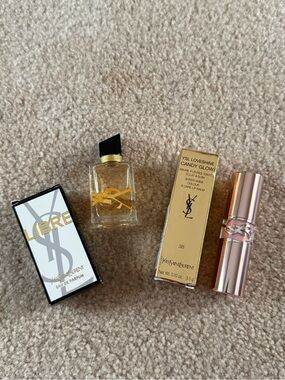 BNWT Yves Saint Laurent (YSL) Loveshine Candy Glow lip balm and parfum